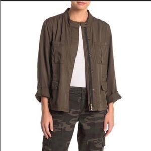 SANCTUARY lightweight utility jacket in olive‎